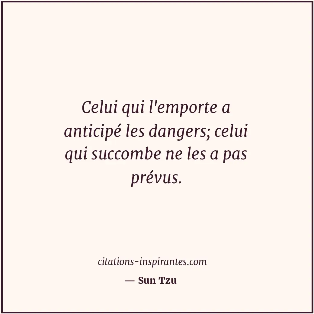 Citation de Sun Tzu