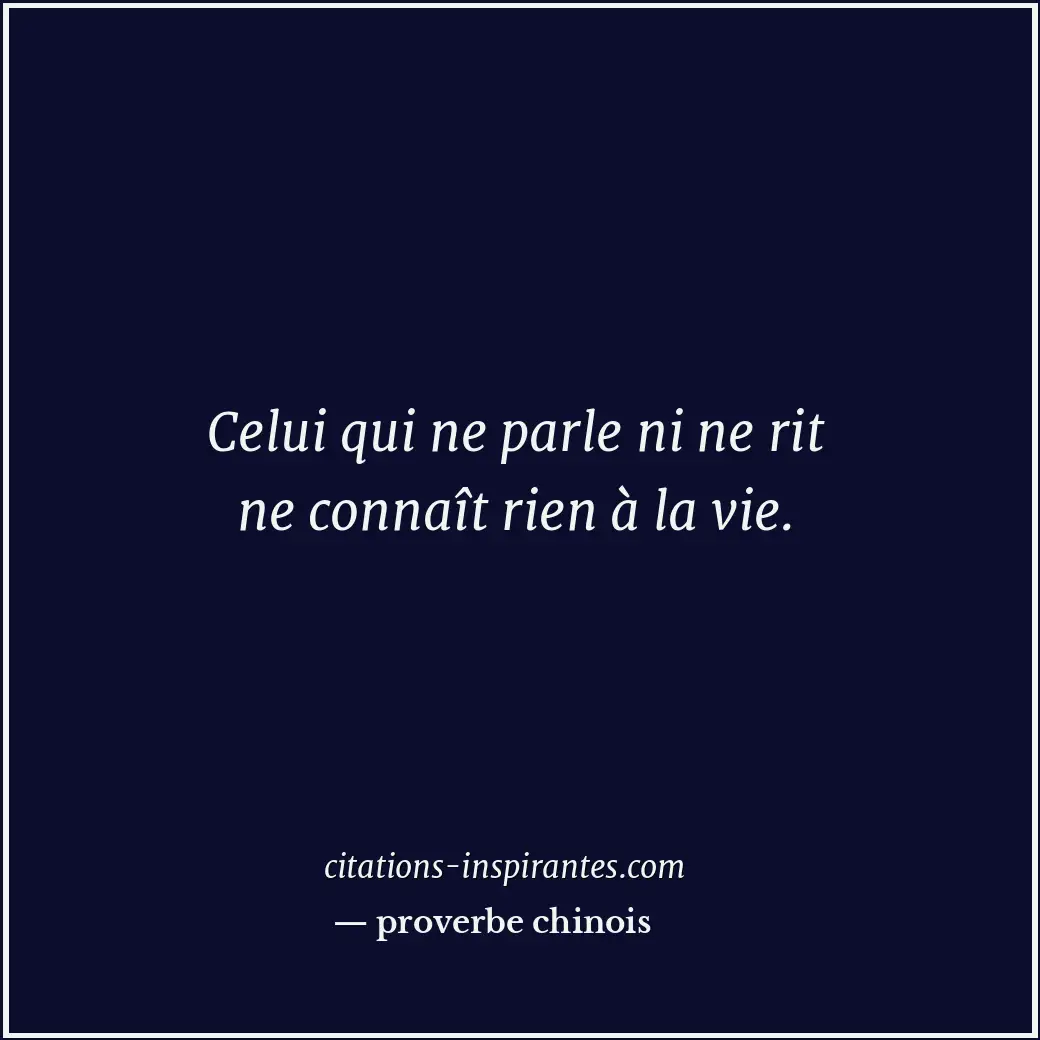 Citation de proverbe chinois