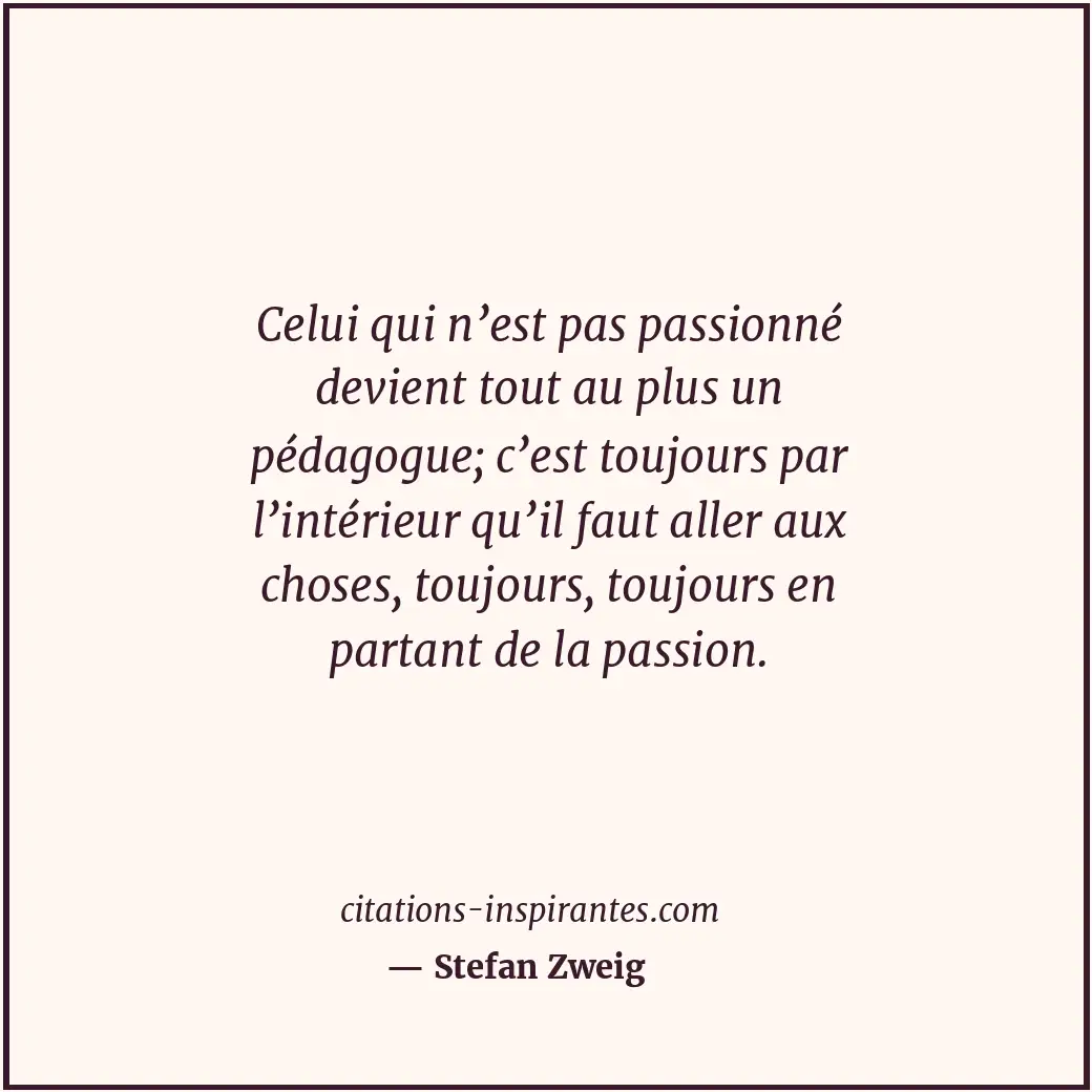 Citation de Stefan Zweig