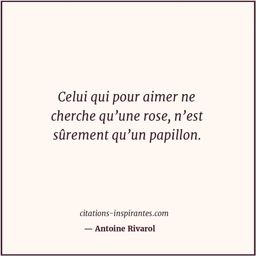 Citation de Antoine Rivarol