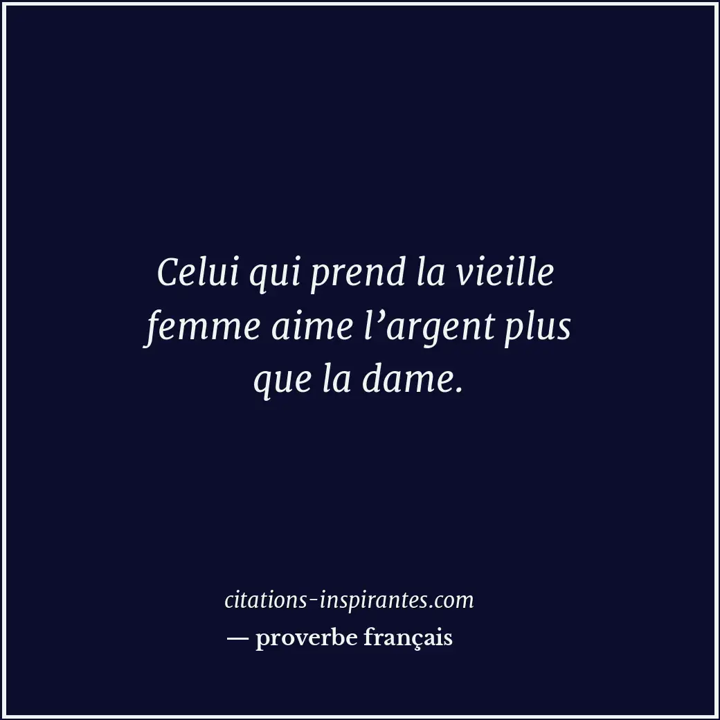 Citation de proverbe français