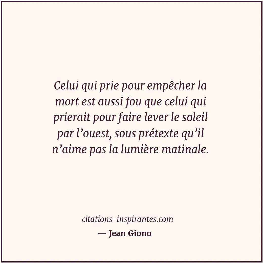 Citation de Jean Giono