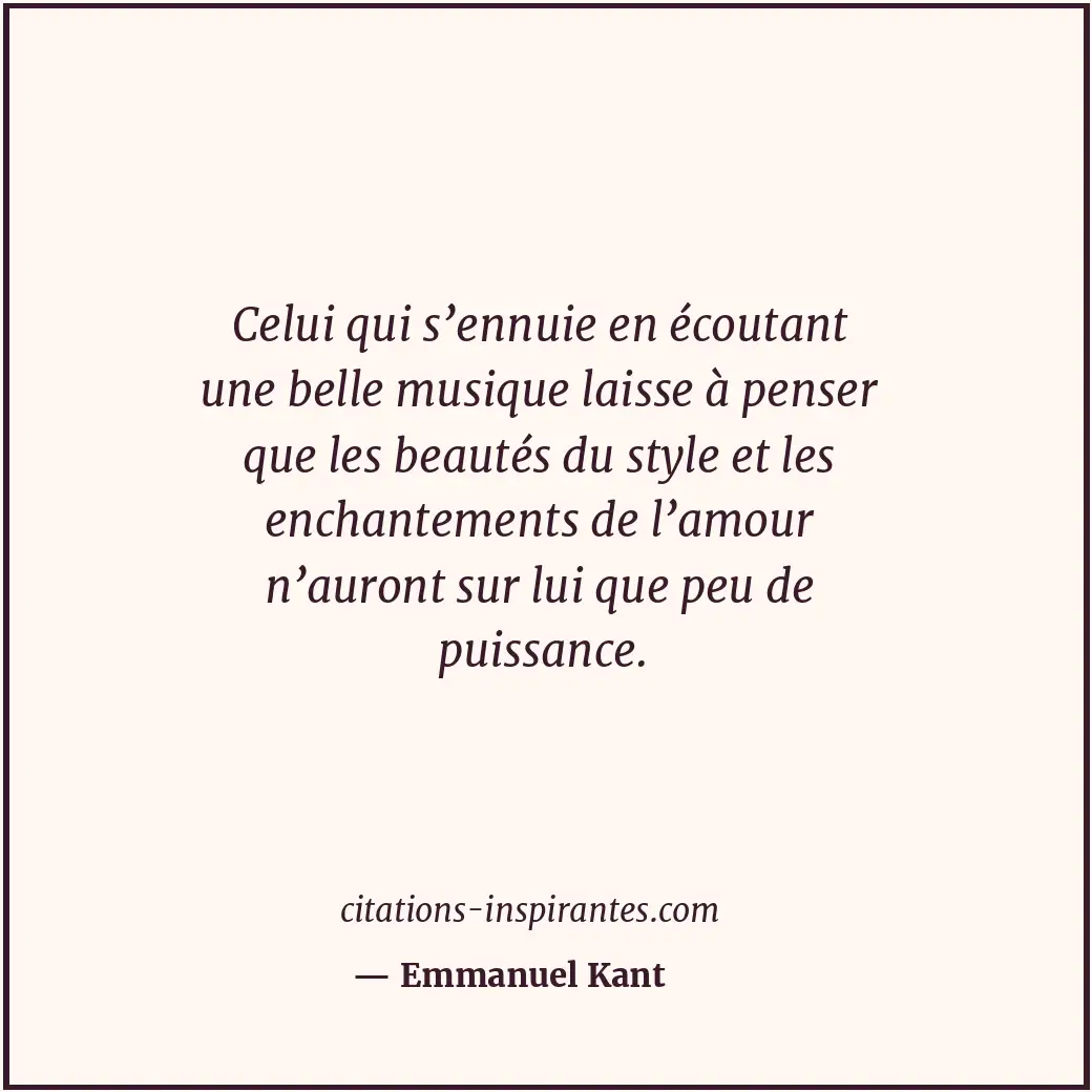 Citation de Emmanuel Kant