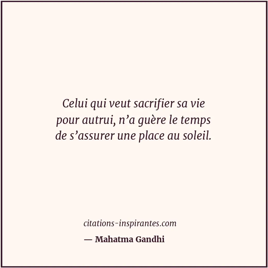 Citation de Mahatma Gandhi