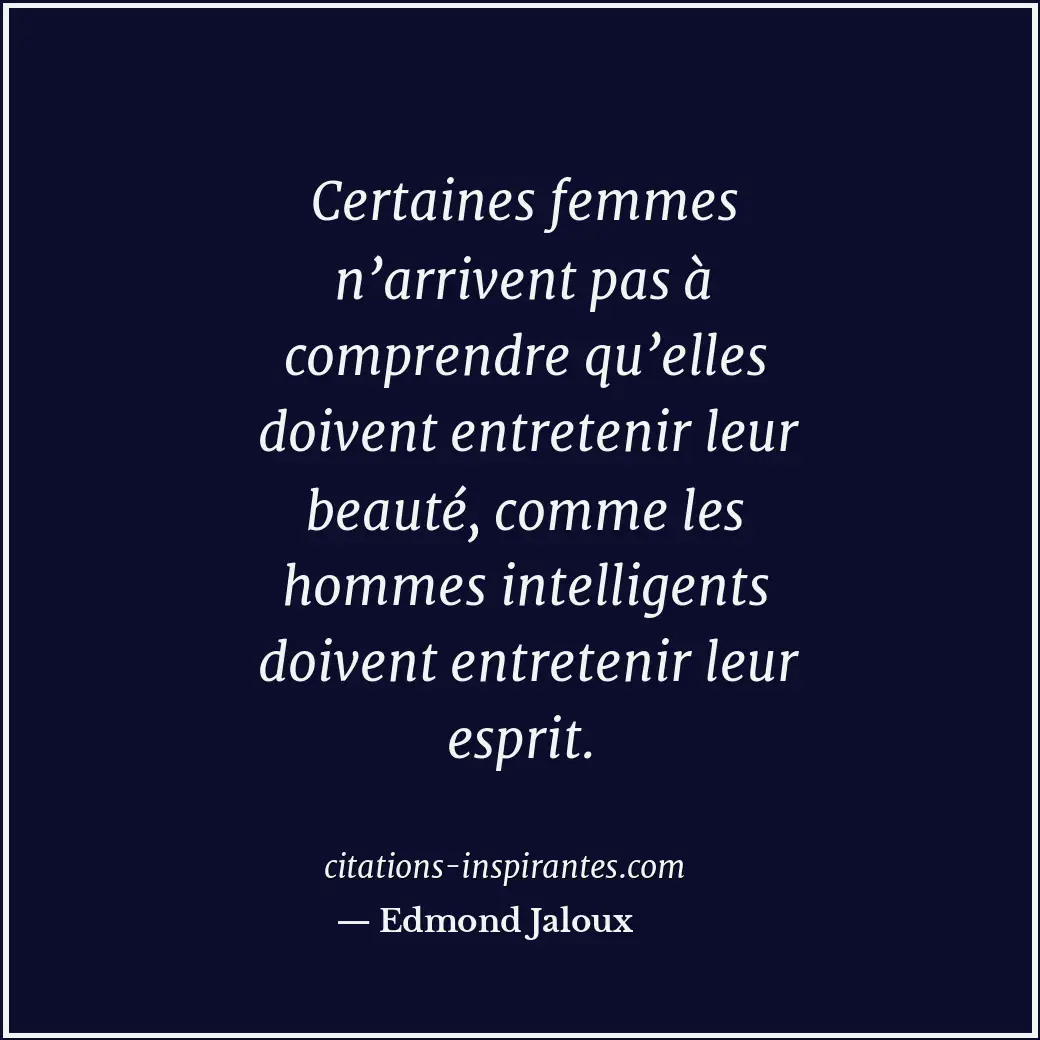 Citation de Edmond Jaloux