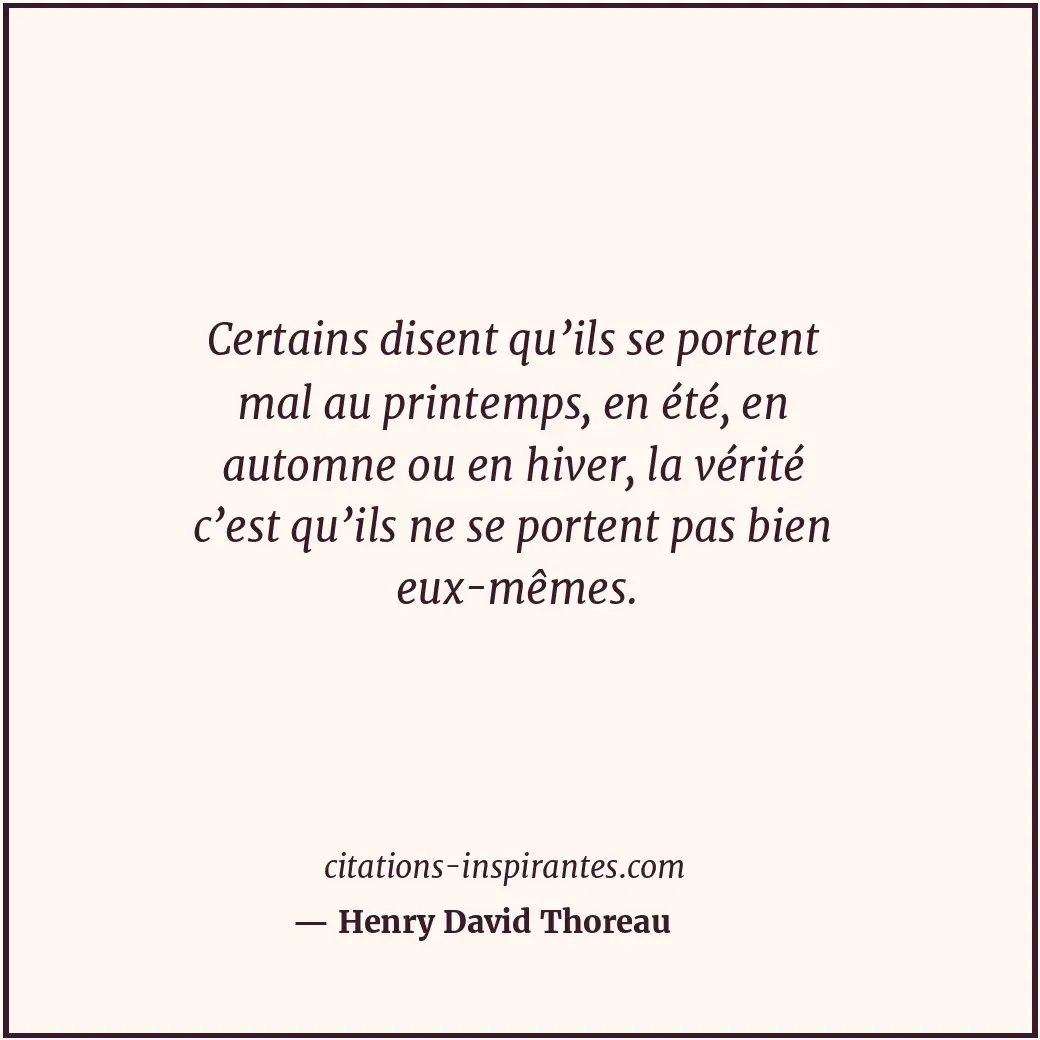 Citation de Henry David Thoreau