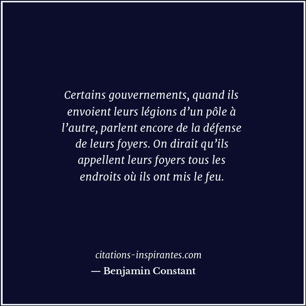 Citation de Benjamin Constant