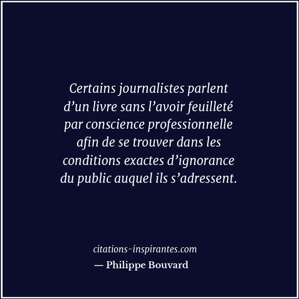 Citation de Philippe Bouvard