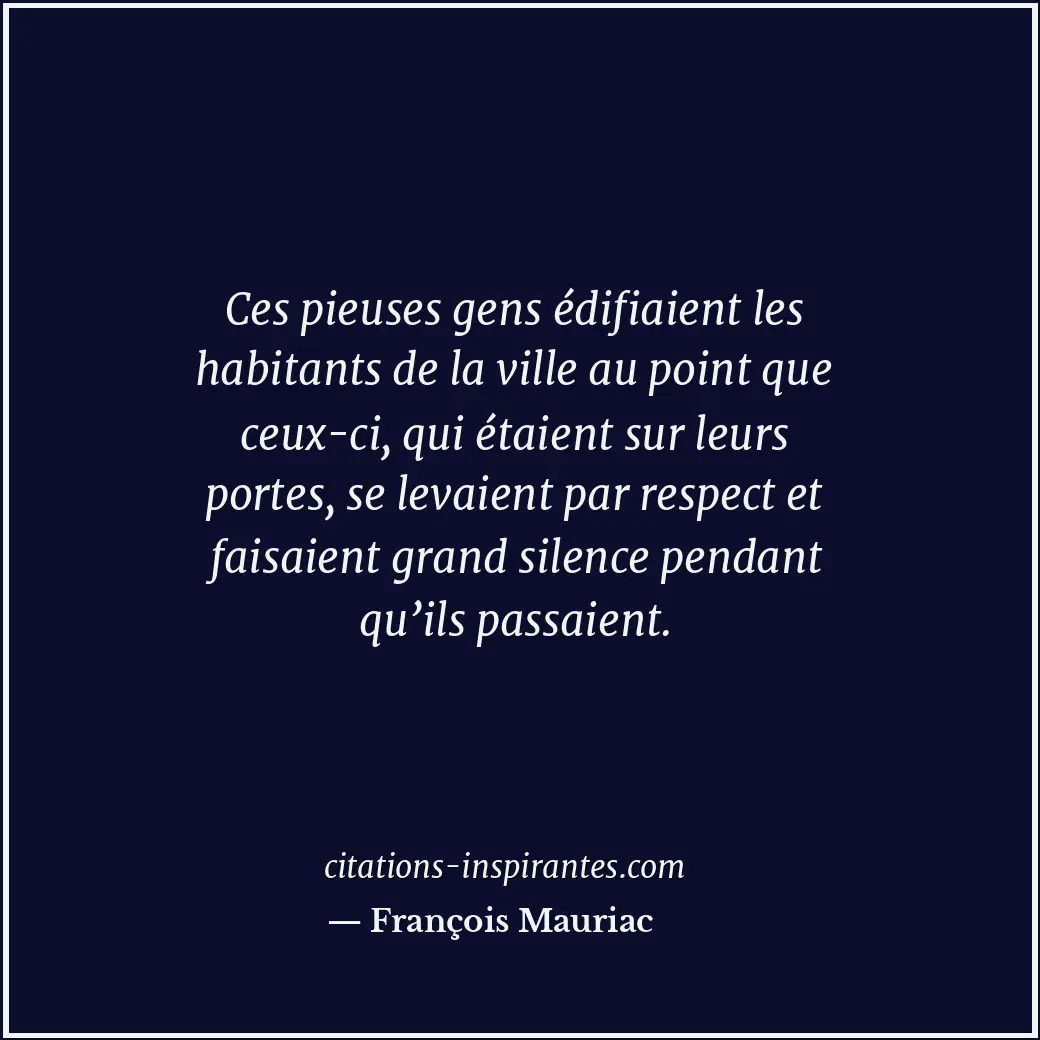 Citation de François Mauriac
