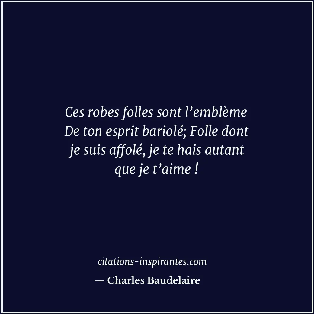 Citation de Charles Baudelaire