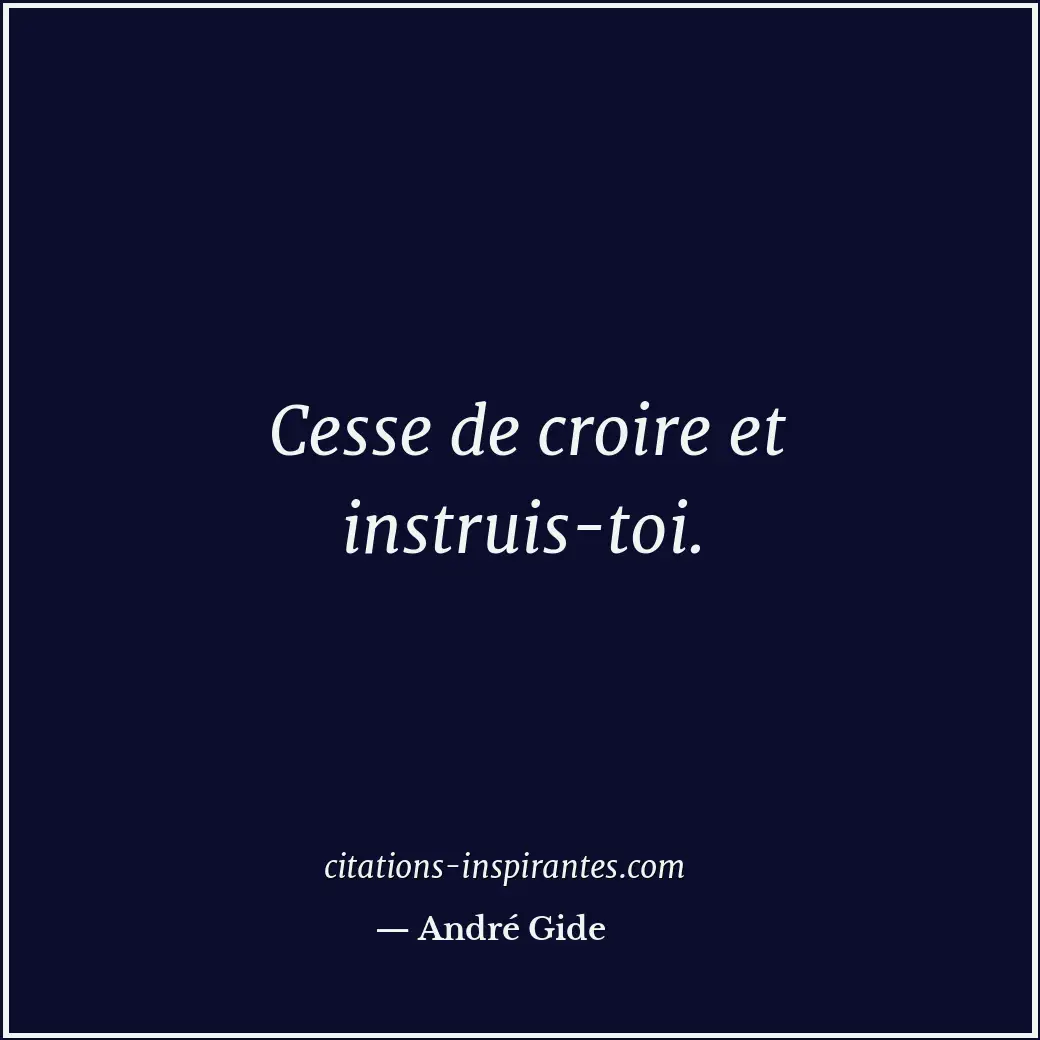 Citation de André Gide
