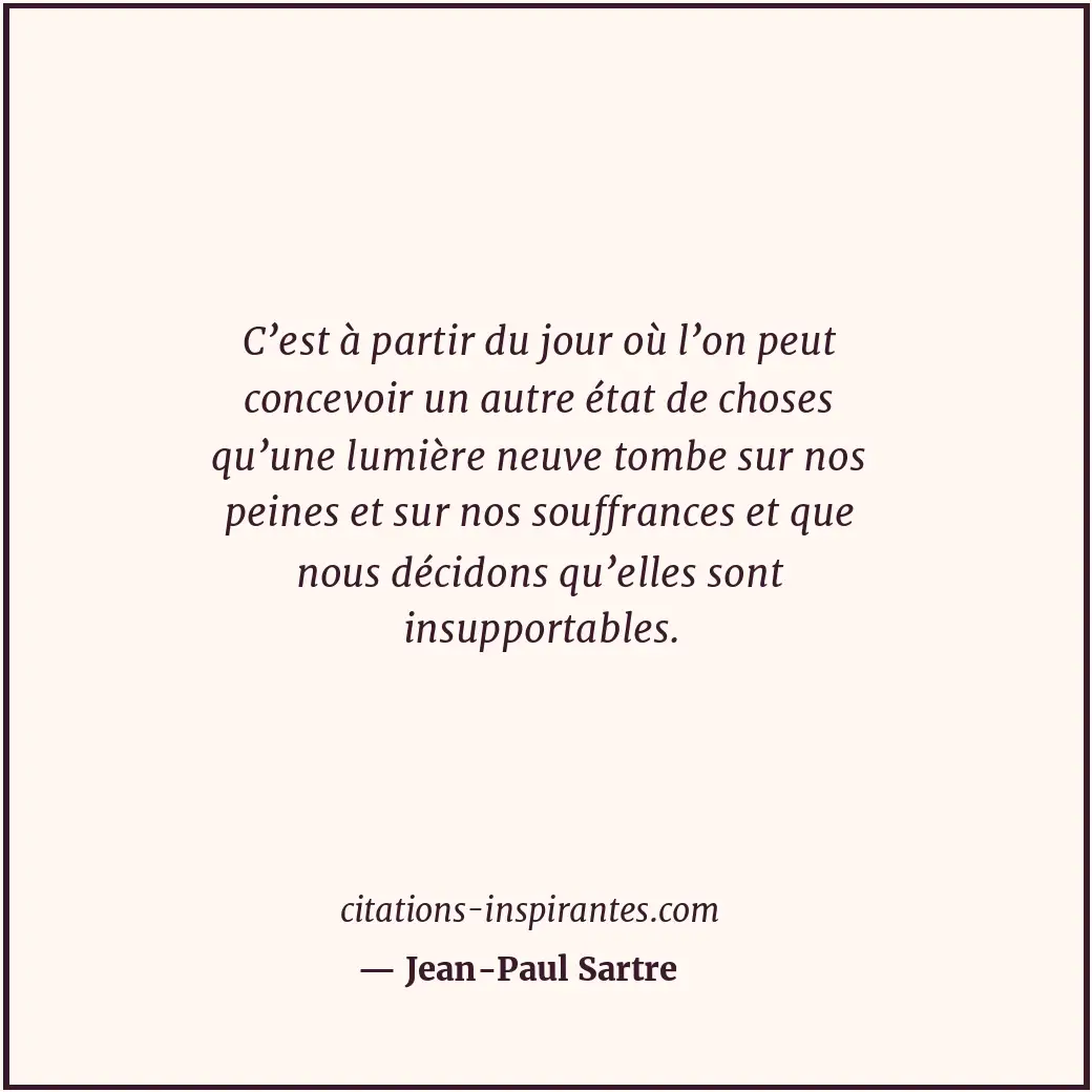 Citation de Jean-Paul Sartre