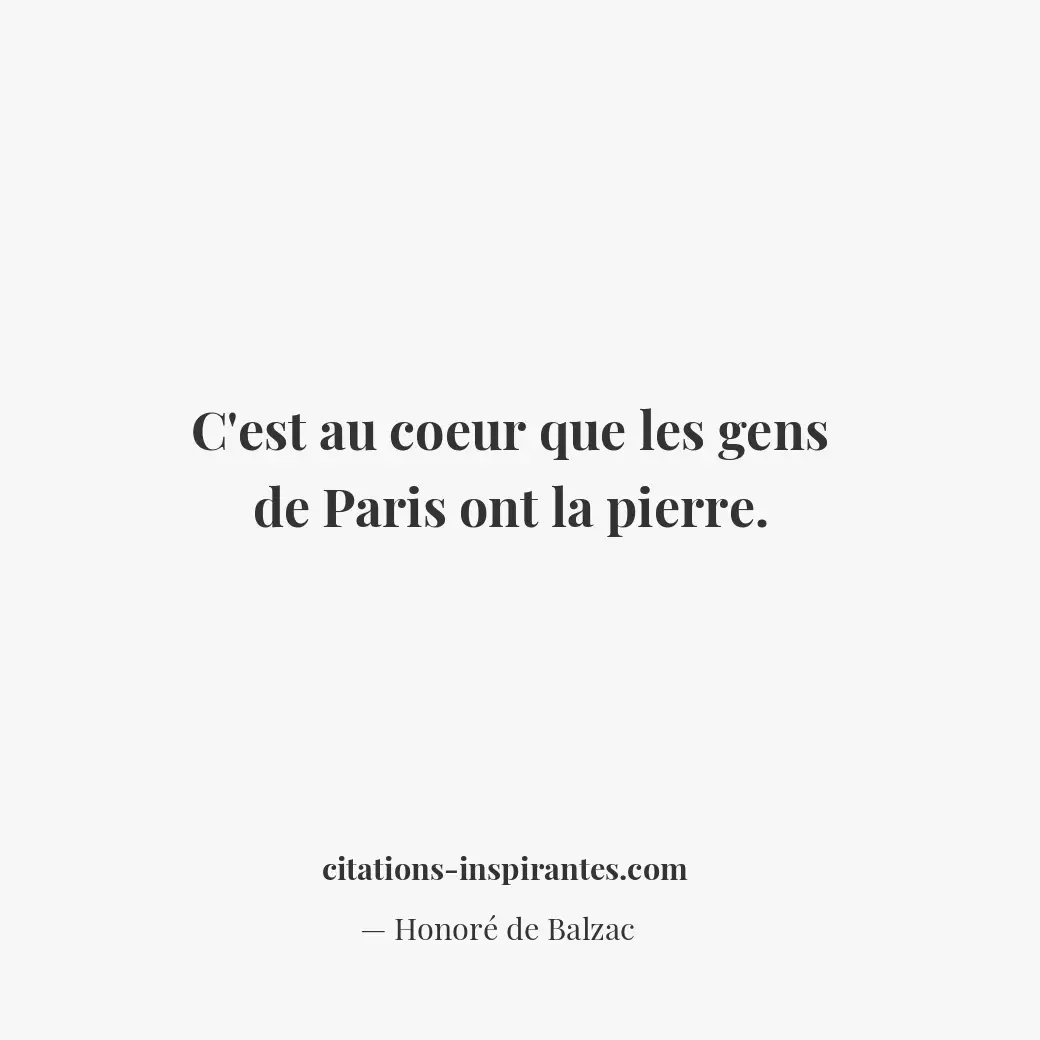 Citation de Honoré de Balzac