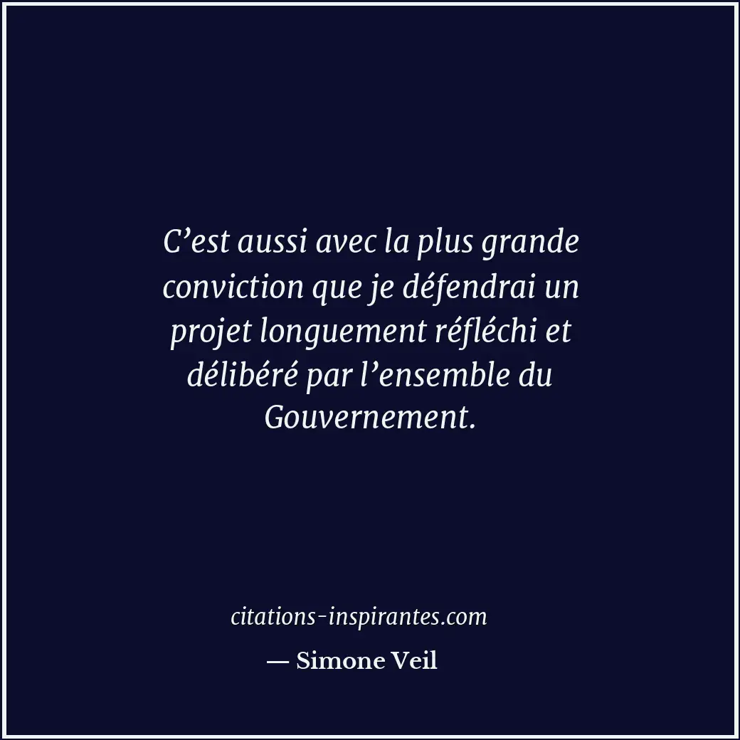 Citation de Simone Veil