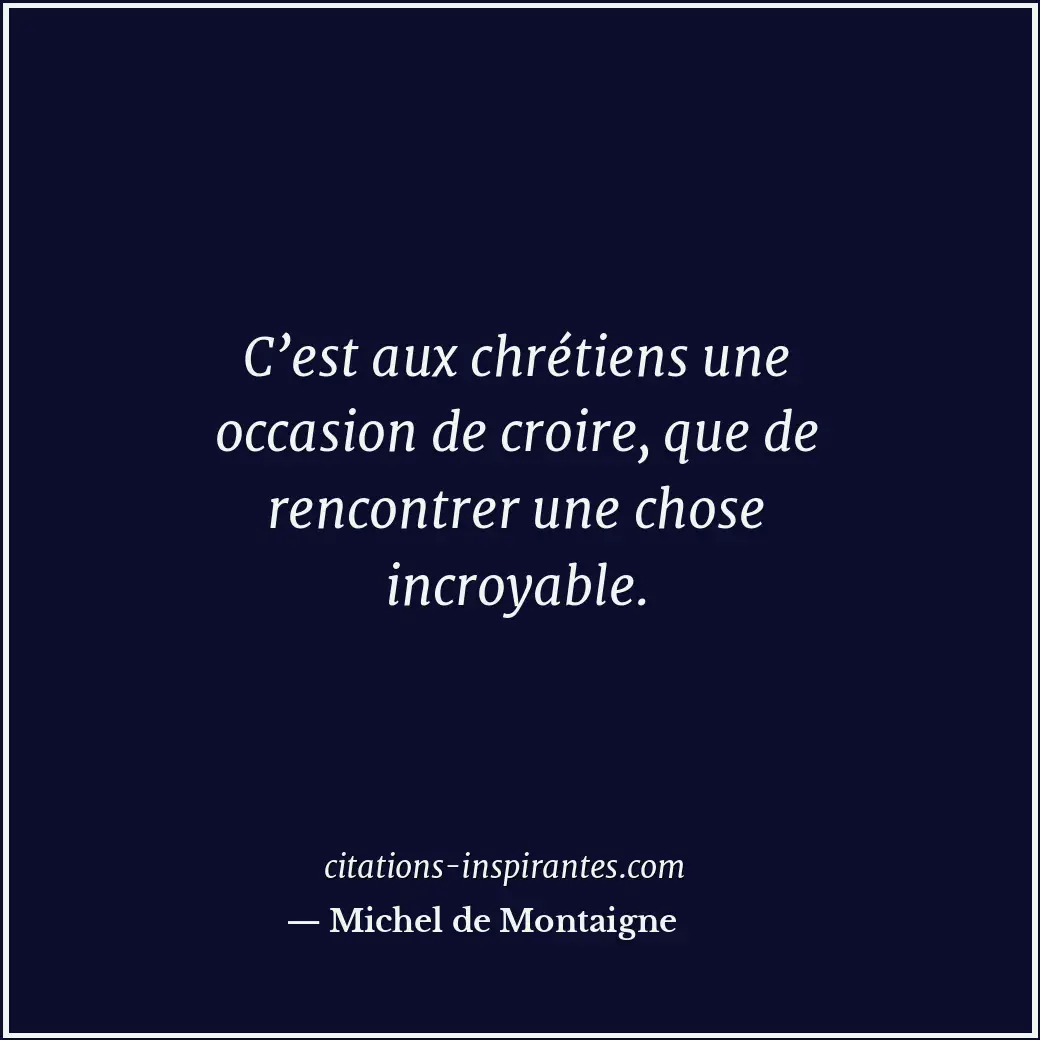 Citation de Michel de Montaigne