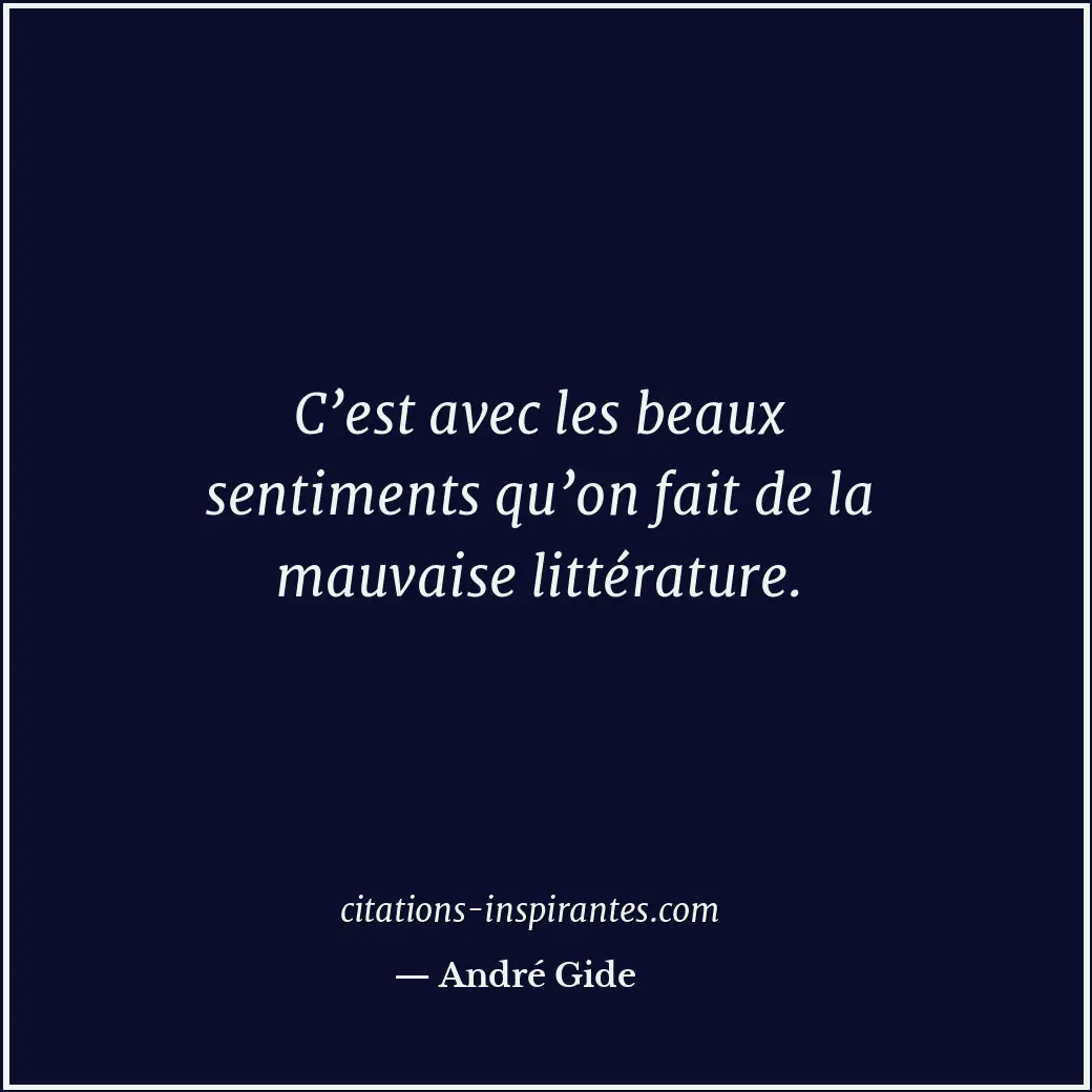 Citation de André Gide