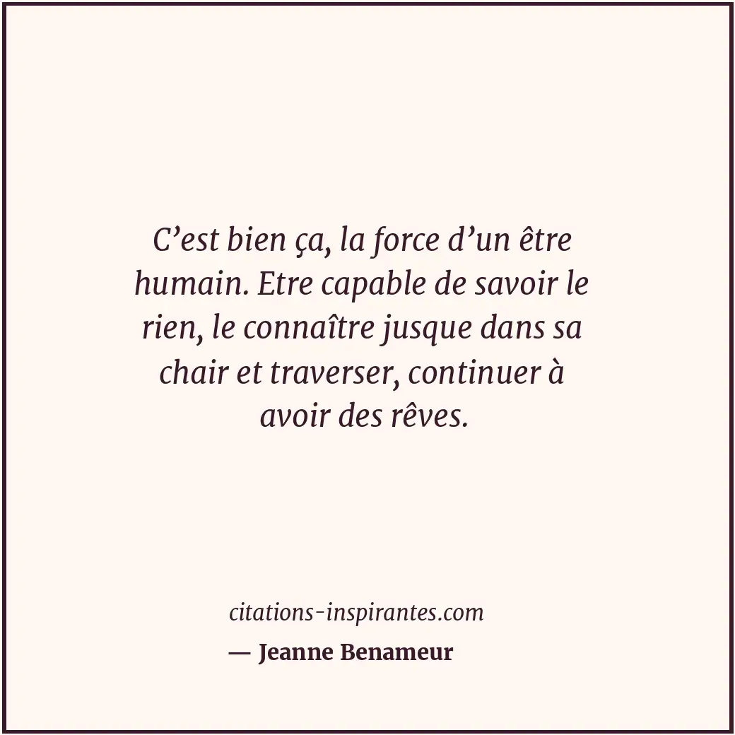 Citation de Jeanne Benameur