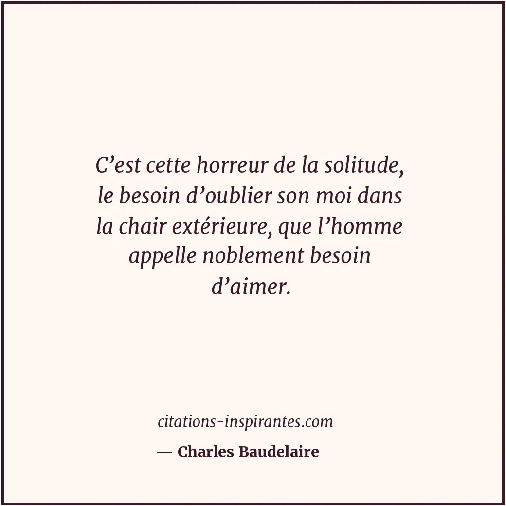 Citation de Charles Baudelaire