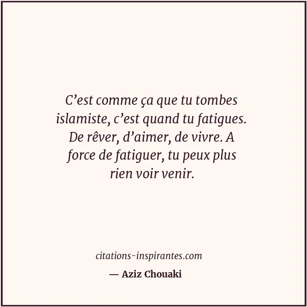 Citation de Aziz Chouaki