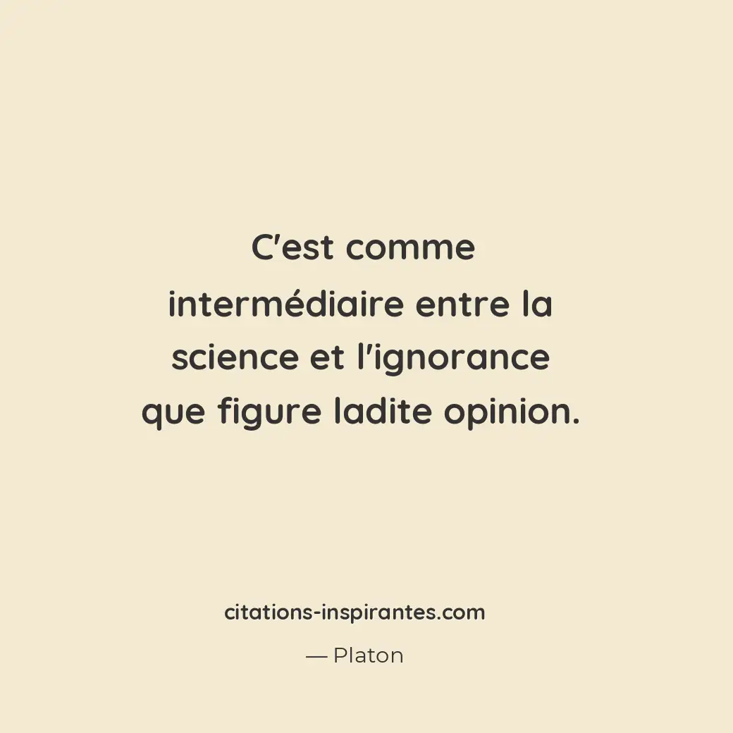 Citation de Platon