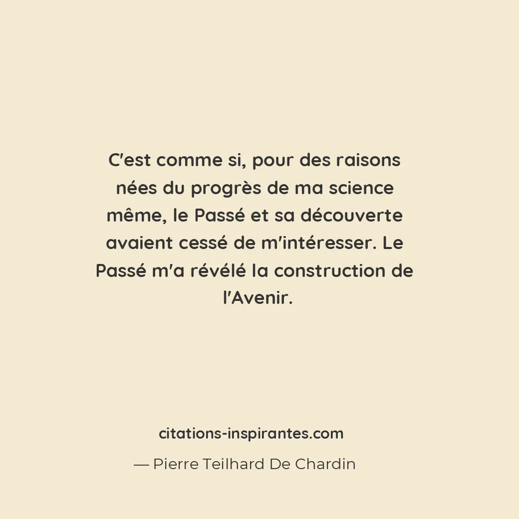 Citation de Pierre Teilhard De Chardin