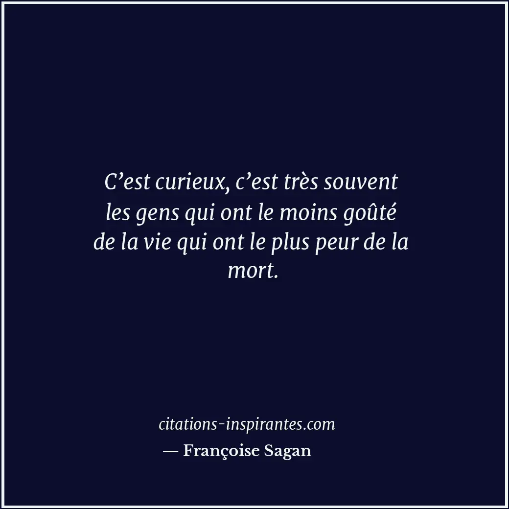 Citation de Françoise Sagan