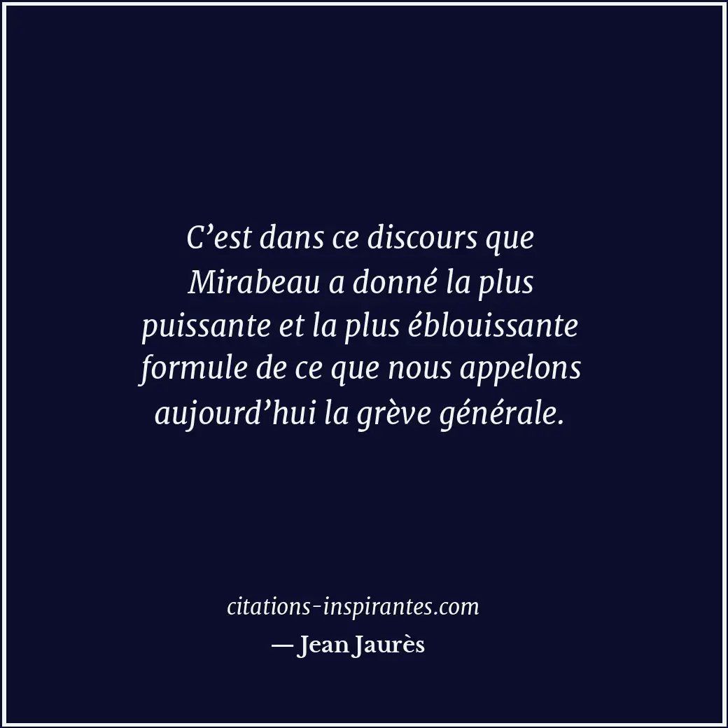 Citation de Jean Jaurès