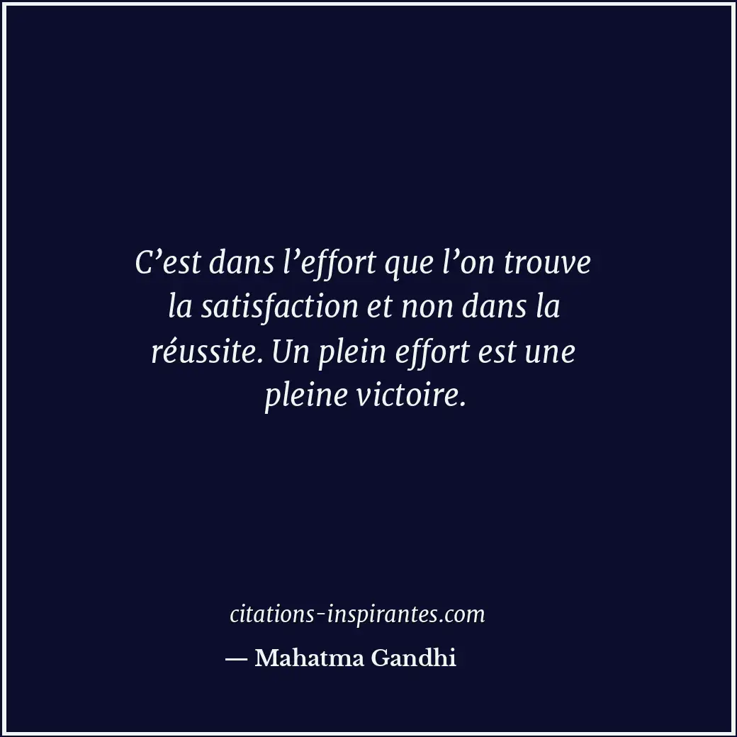 Citation de Mahatma Gandhi