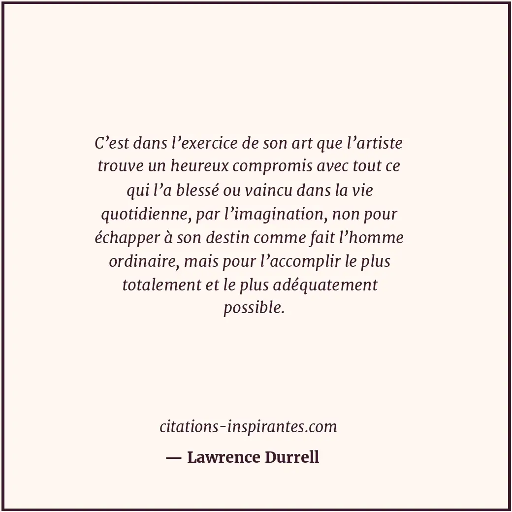 Citation de Lawrence Durrell