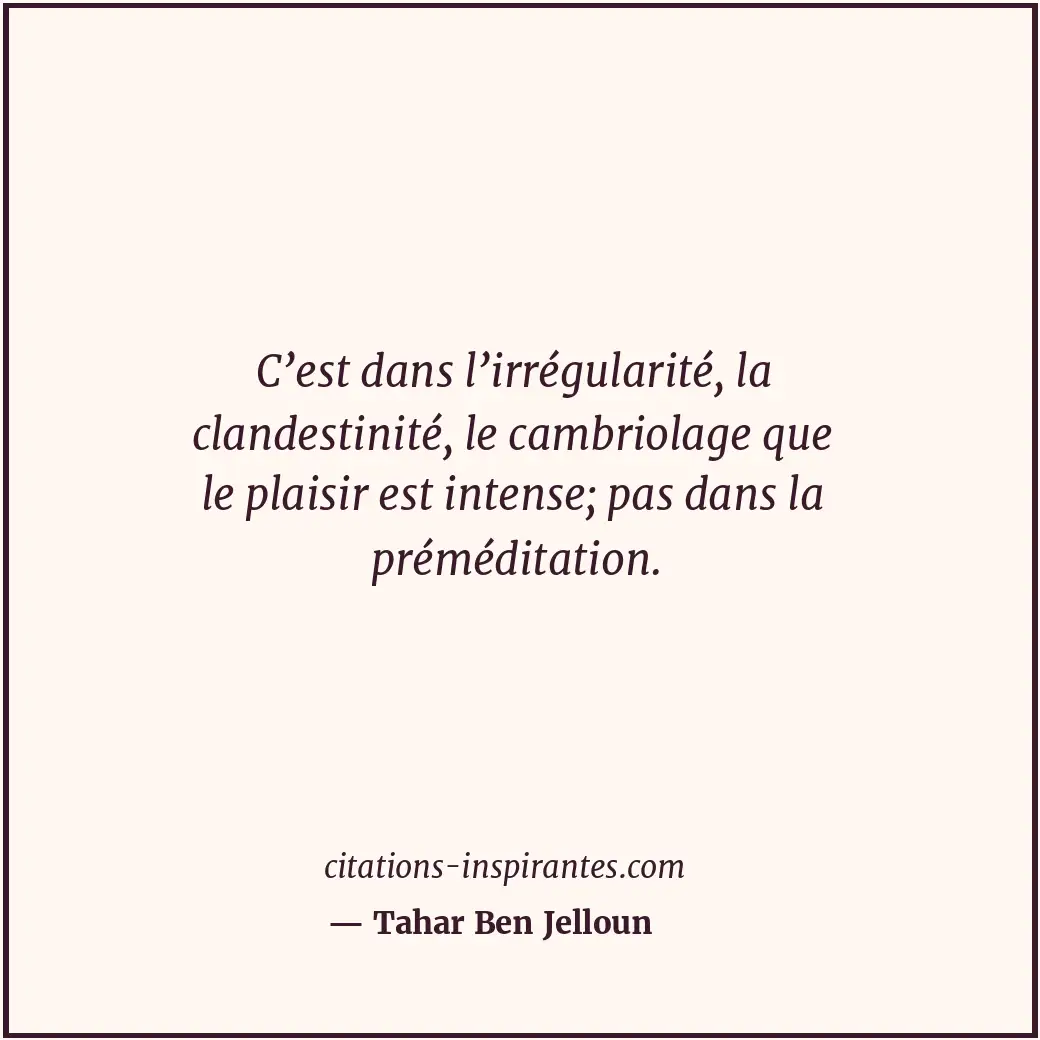Citation de Tahar Ben Jelloun