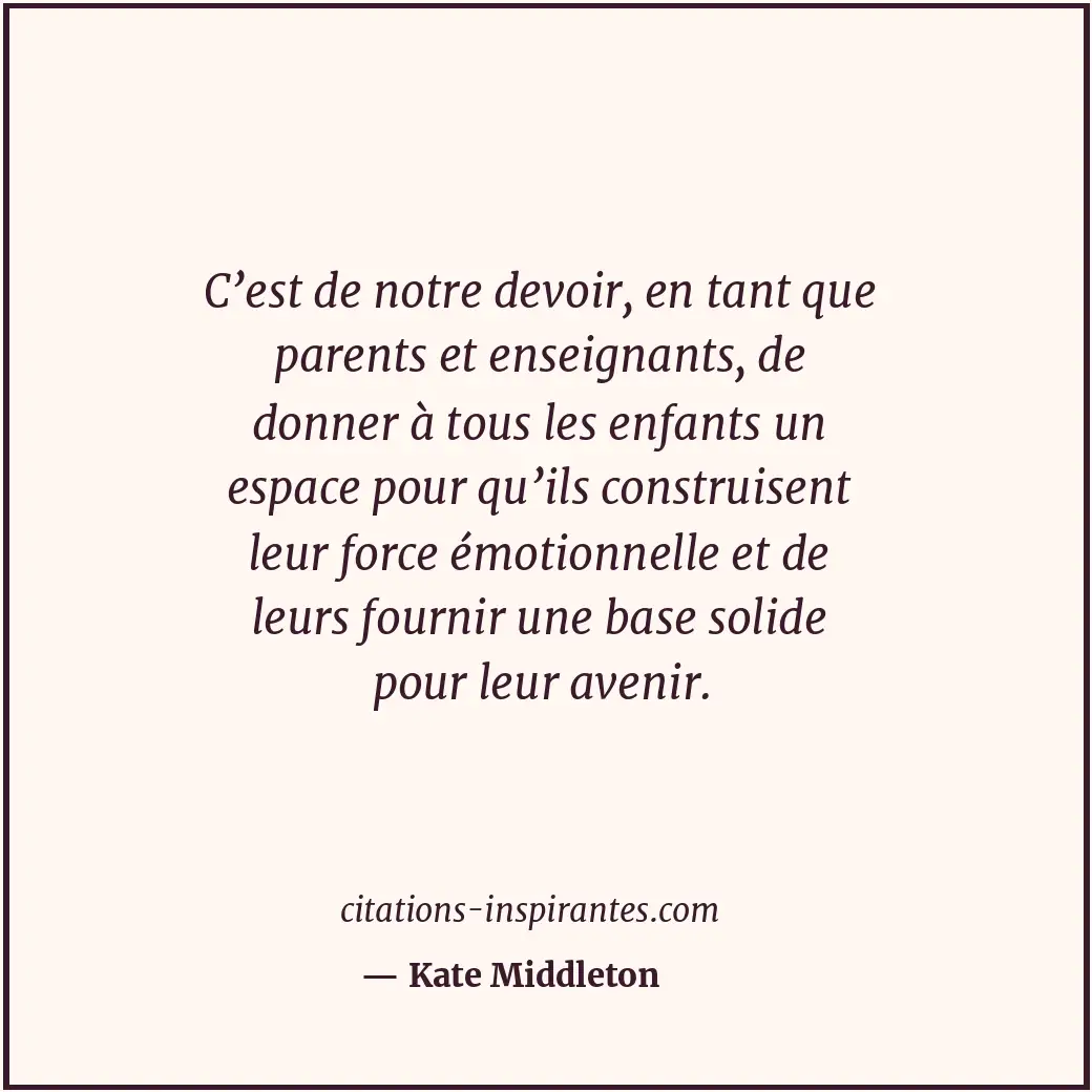 Citation de Kate Middleton