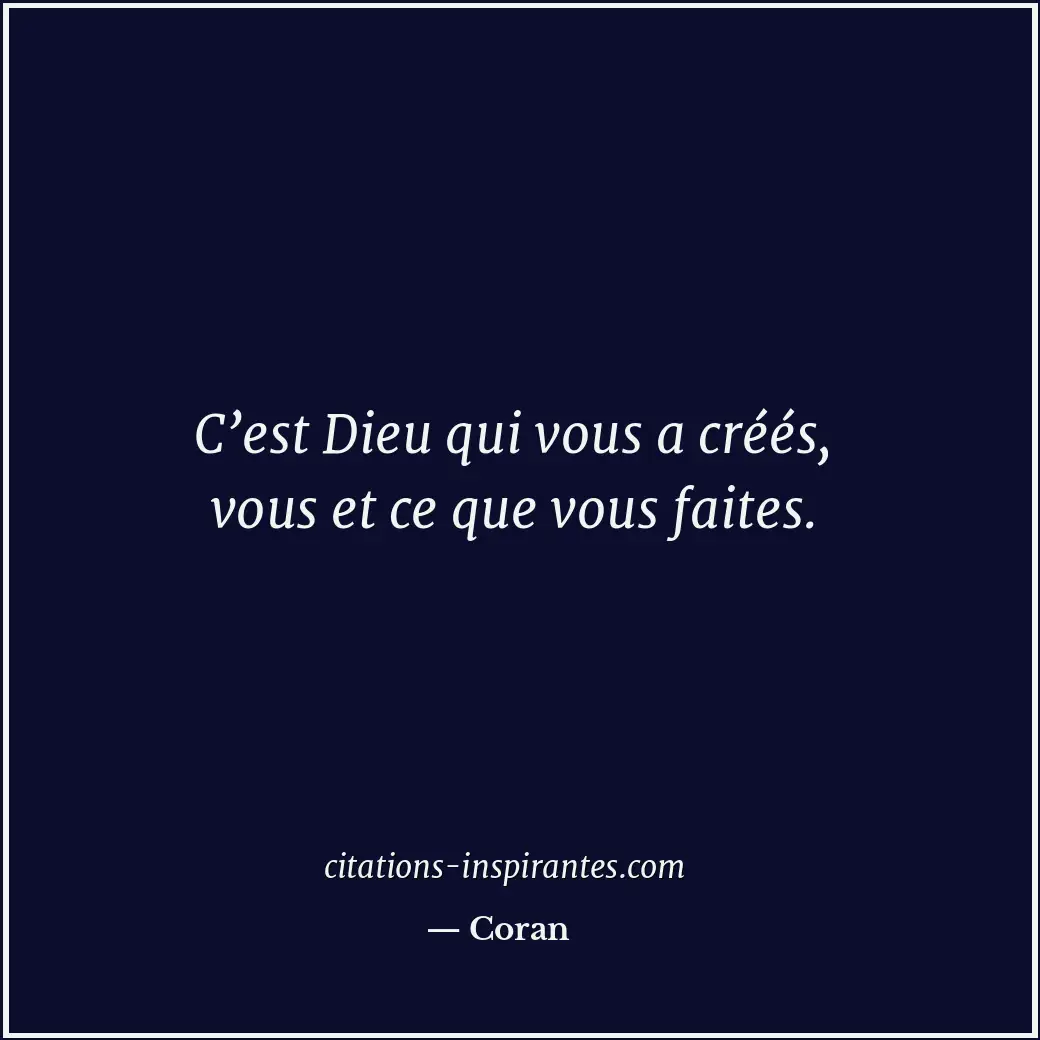 Citation de Coran