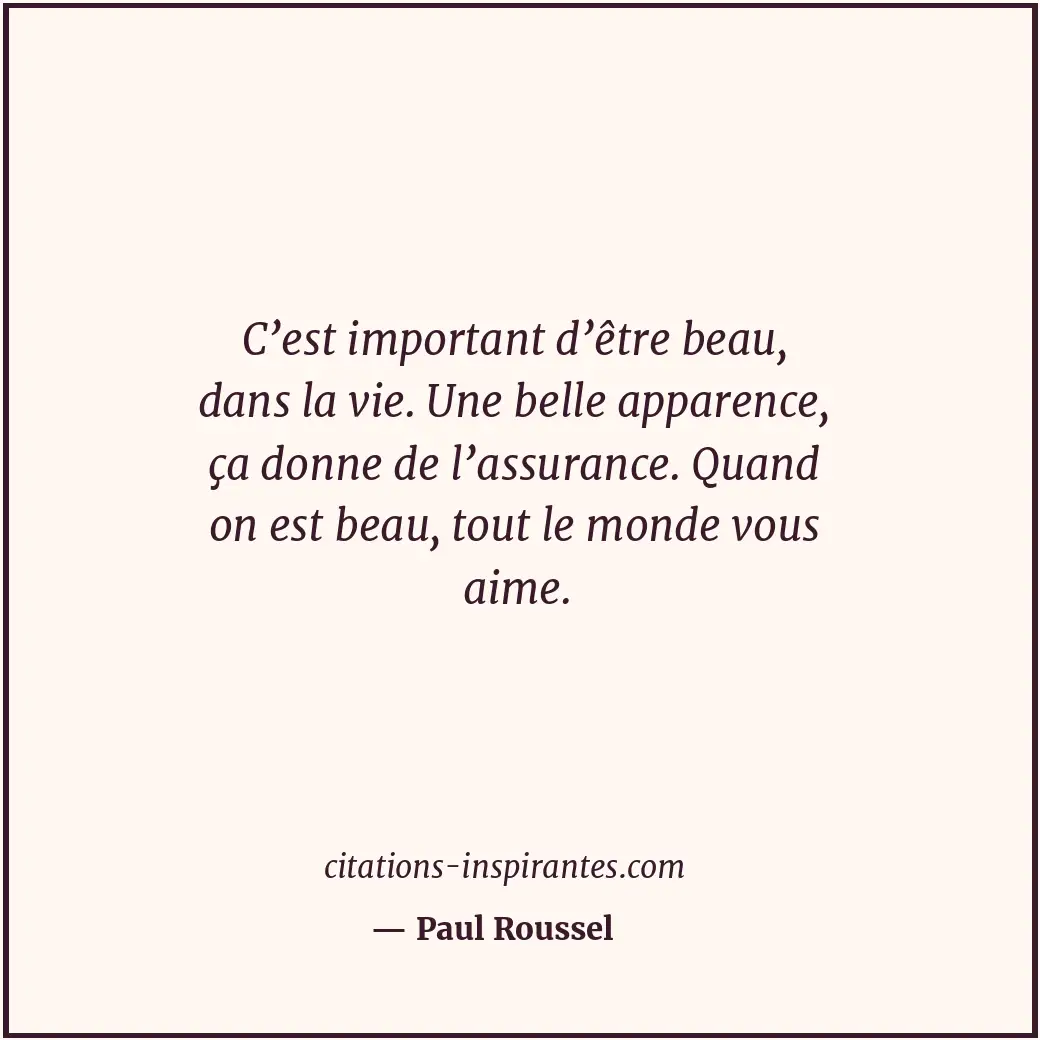 Citation de Paul Roussel