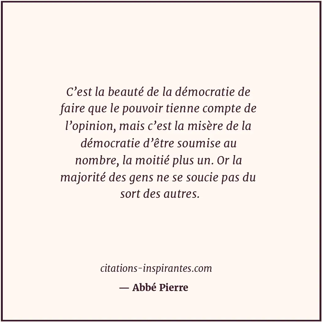 Citation de Abbé Pierre