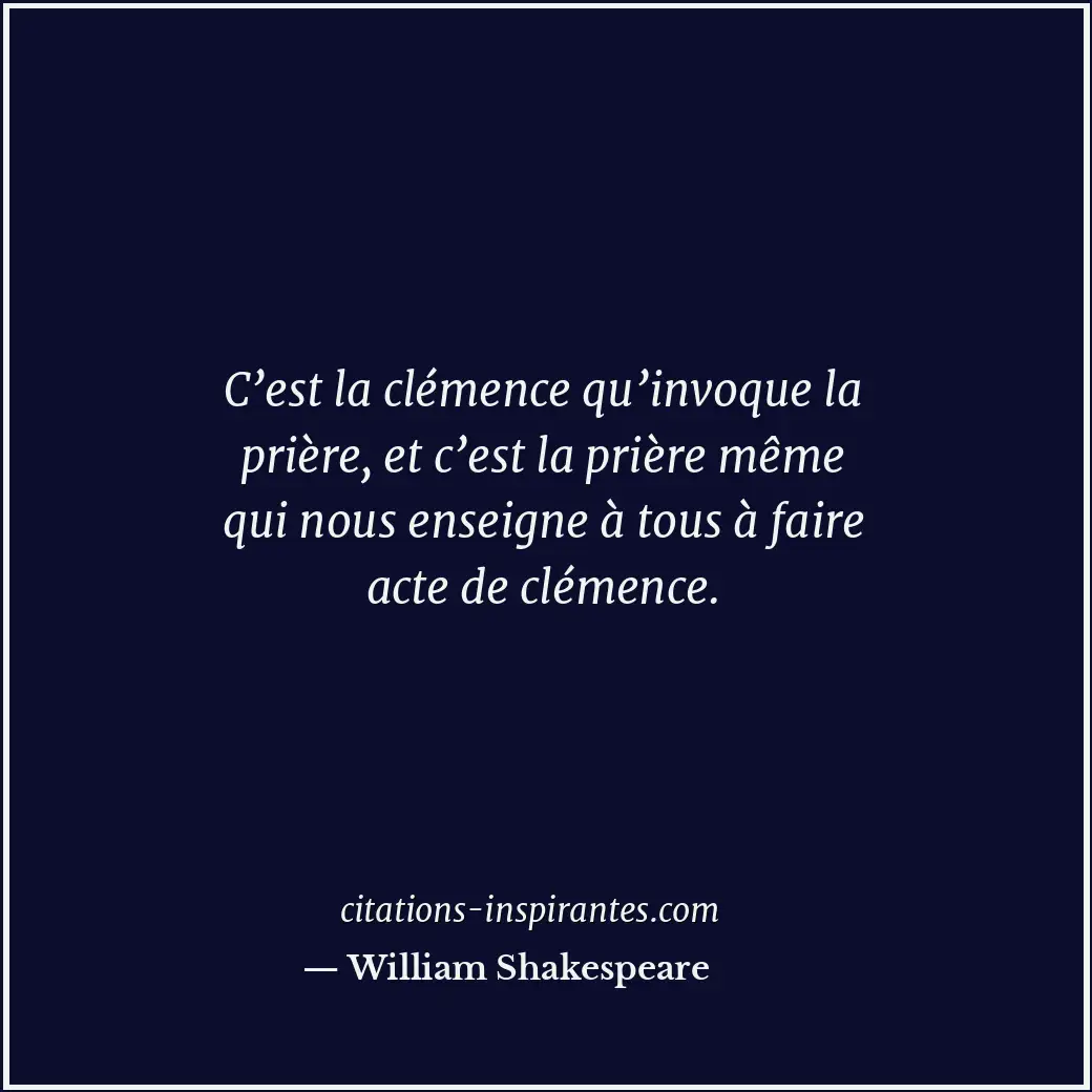 Citation de William Shakespeare