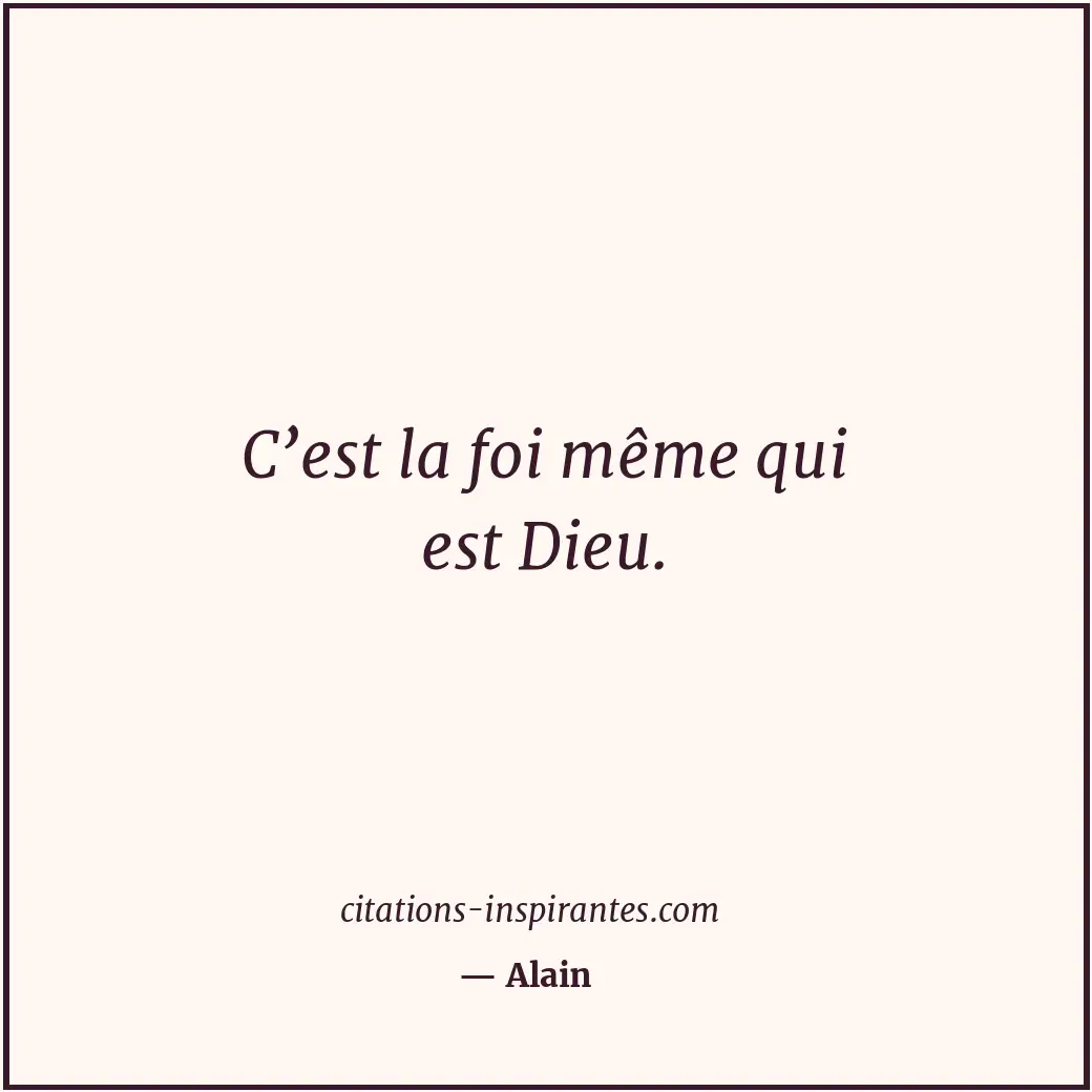 Citation de Alain