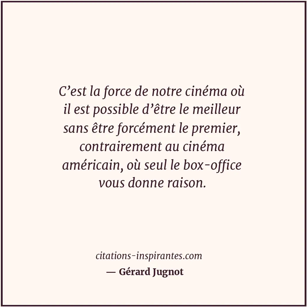 Citation de Gérard Jugnot