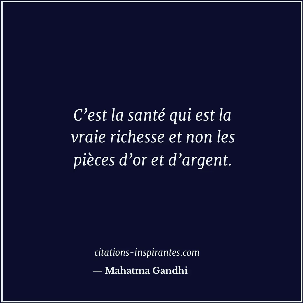 Citation de Mahatma Gandhi