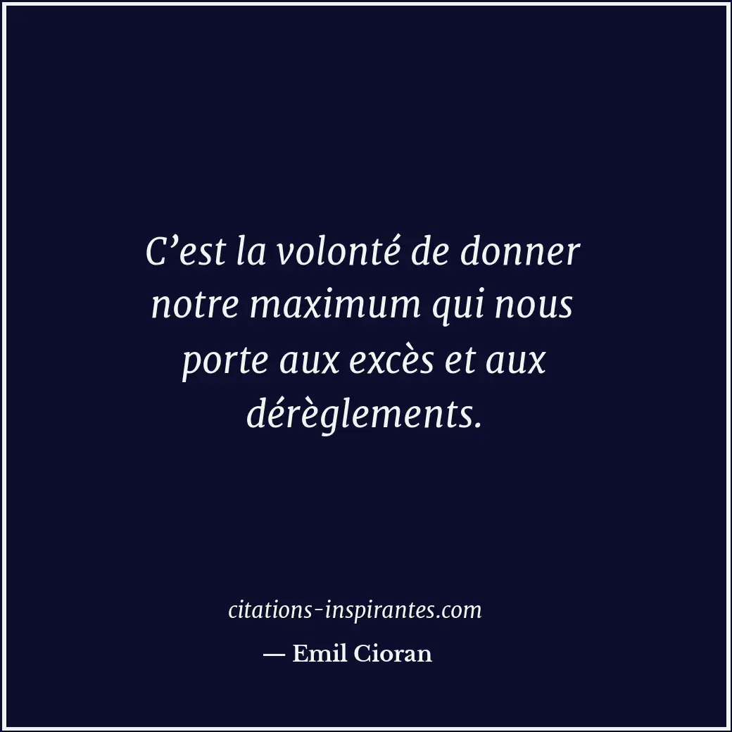 Citation de Emil Cioran