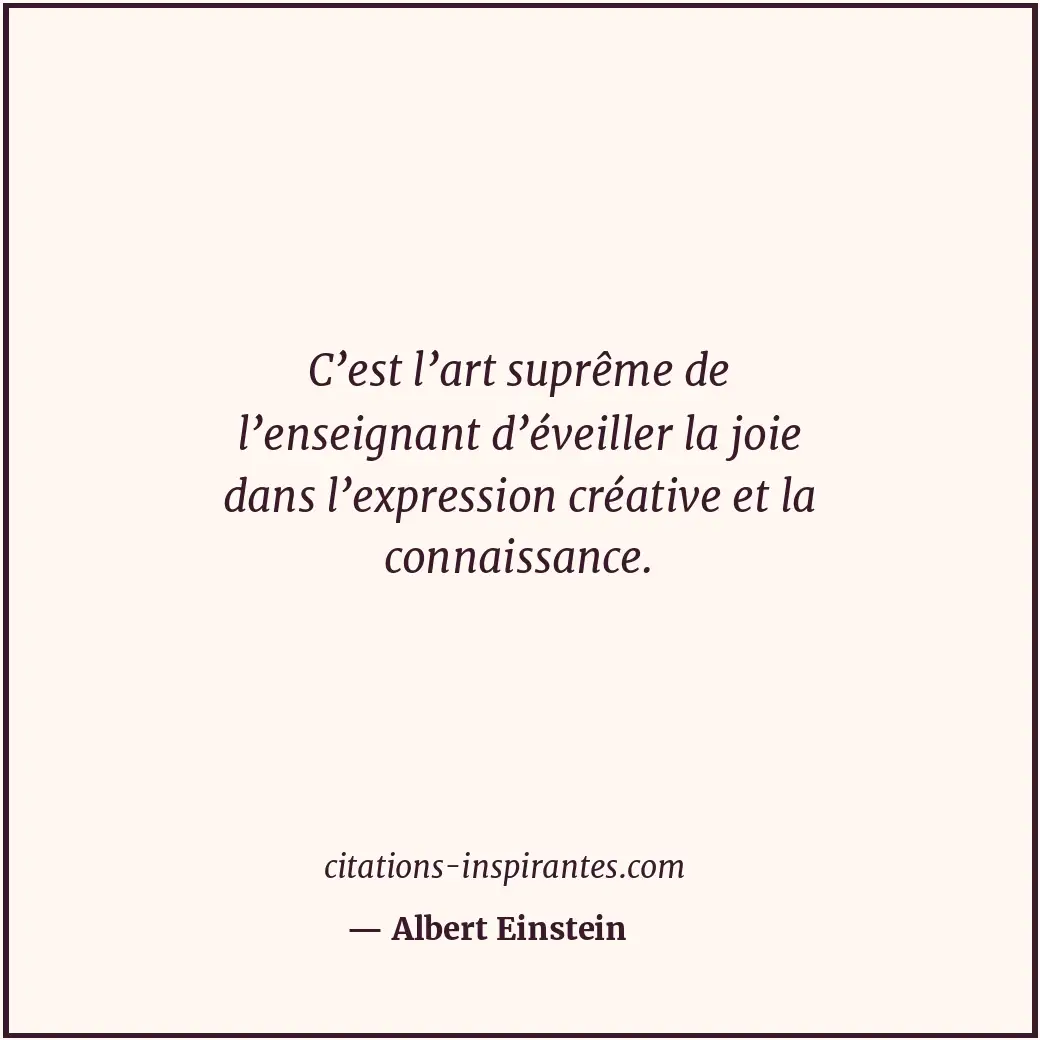 Citation de Albert Einstein