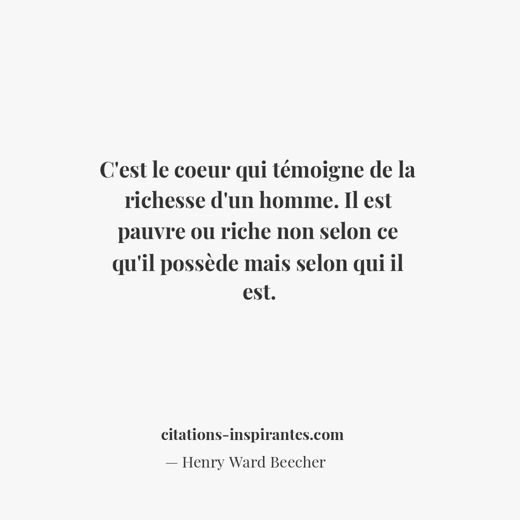 Citation de Henry Ward Beecher