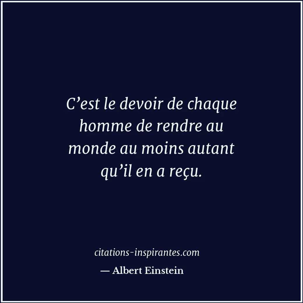 Citation de Albert Einstein