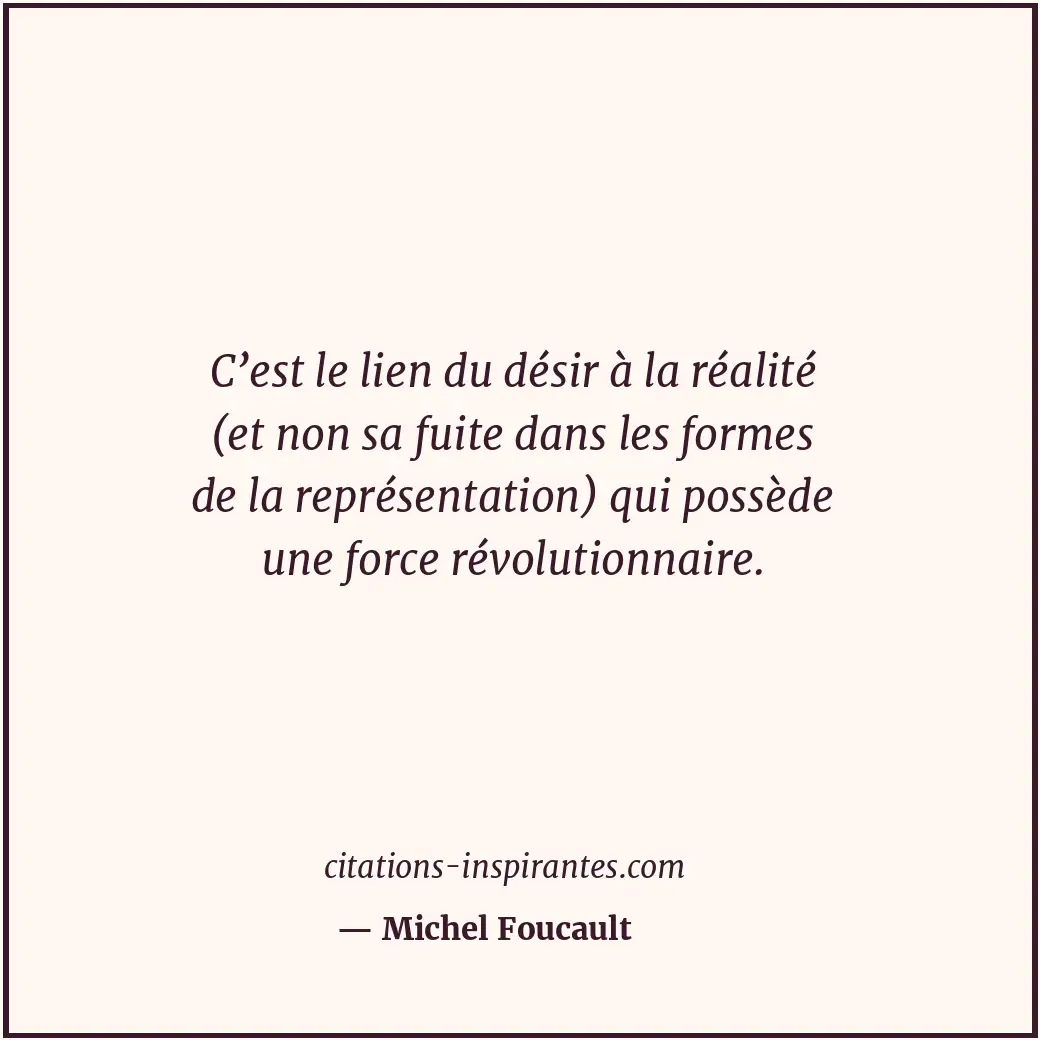 Citation de Michel Foucault
