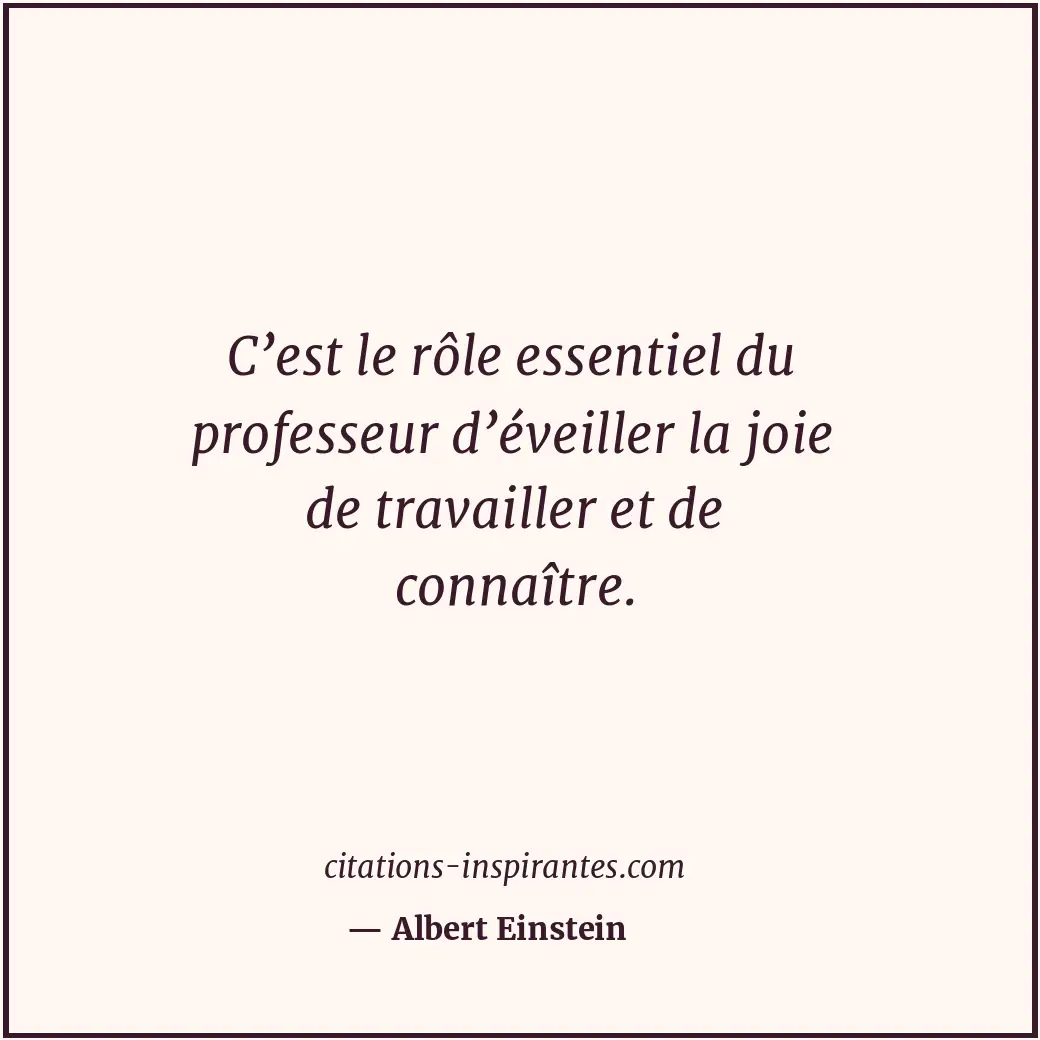 Citation de Albert Einstein