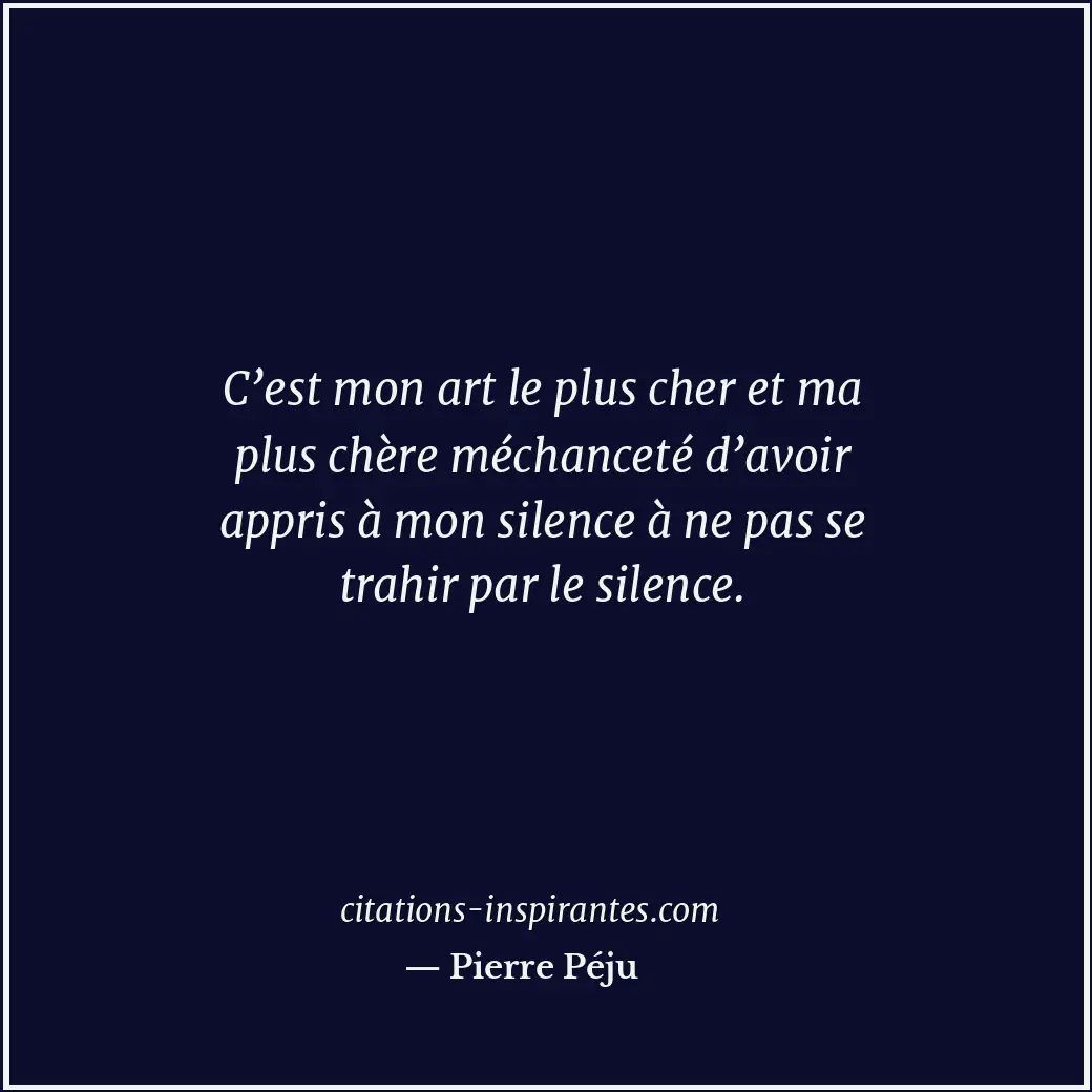 Citation de Pierre Péju
