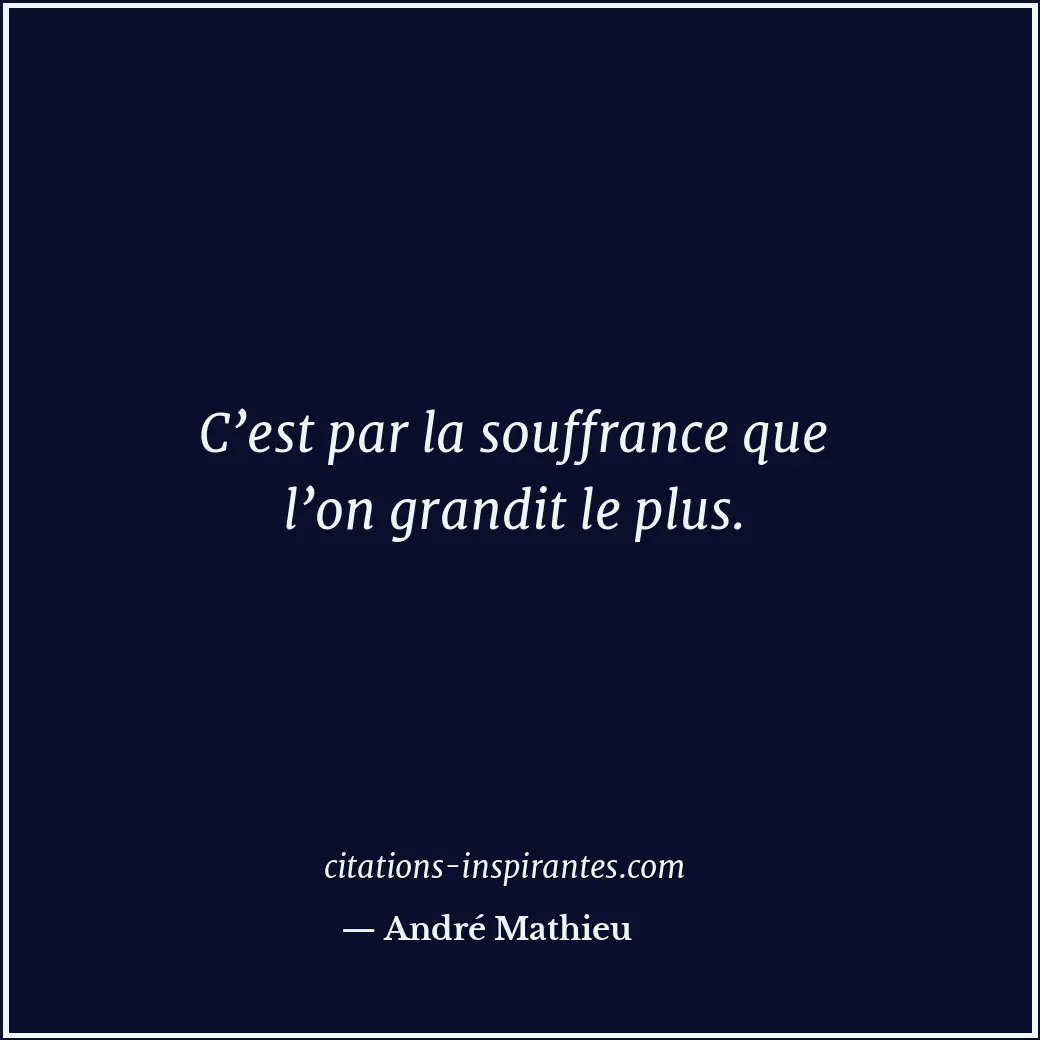 Citation de André Mathieu