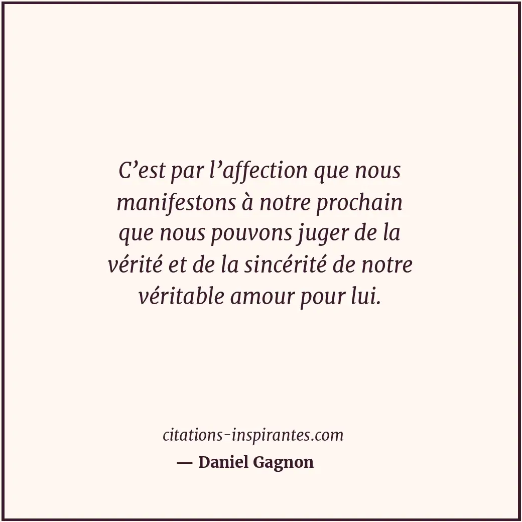 Citation de Daniel Gagnon