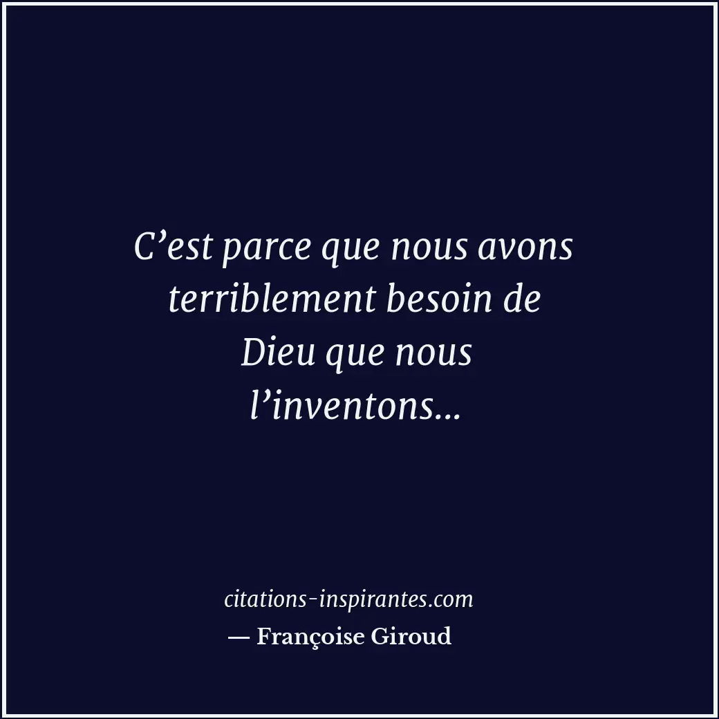 Citation de Françoise Giroud