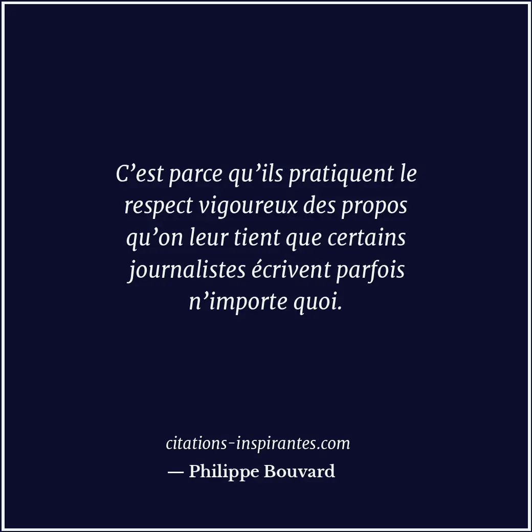 Citation de Philippe Bouvard