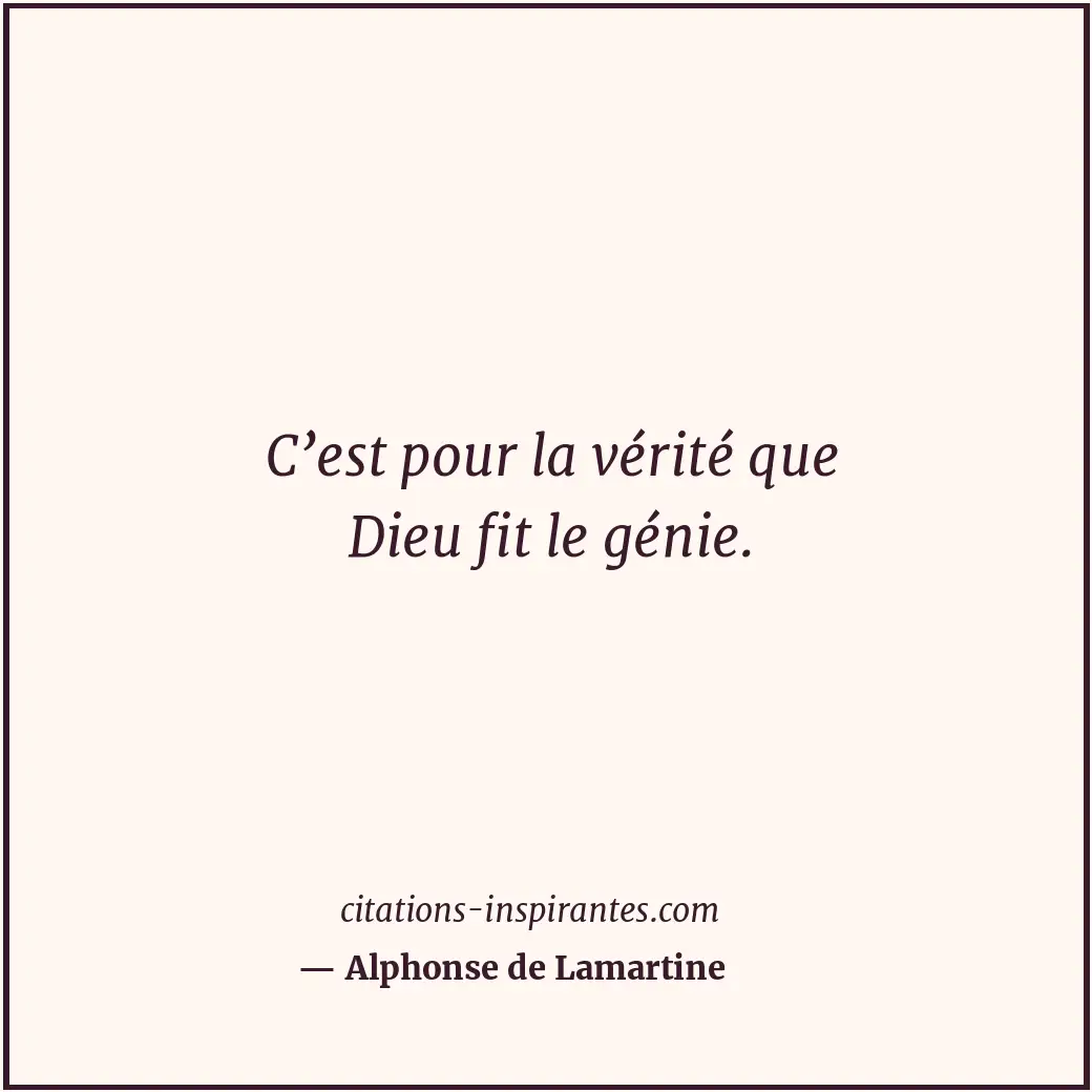 Citation de Alphonse de Lamartine